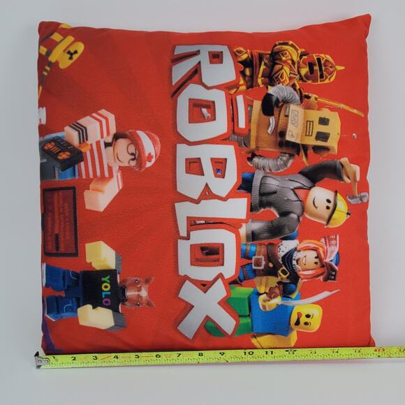 Roblox Pillow Cases With Removable Stuffed Pillows Lot of 2 Red Blue - Picture 7 of 8